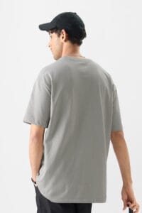 Solid Oversized : Ash Grey T-shirt