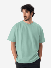 Solid Oversized : Sage Green T-shirt - Image 3