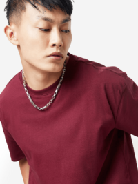 Solid Oversized : Maroon T-shirt - Image 4